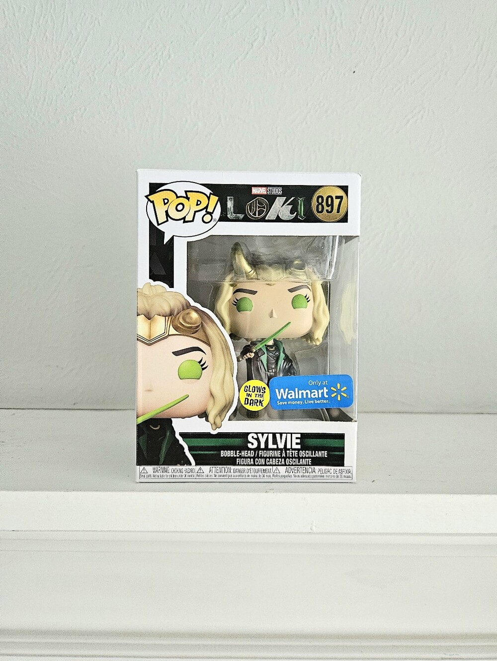 New In Box- Funko POP! Marvel Loki #897- Sylvia Glow In The Dark Bobblehead Pop